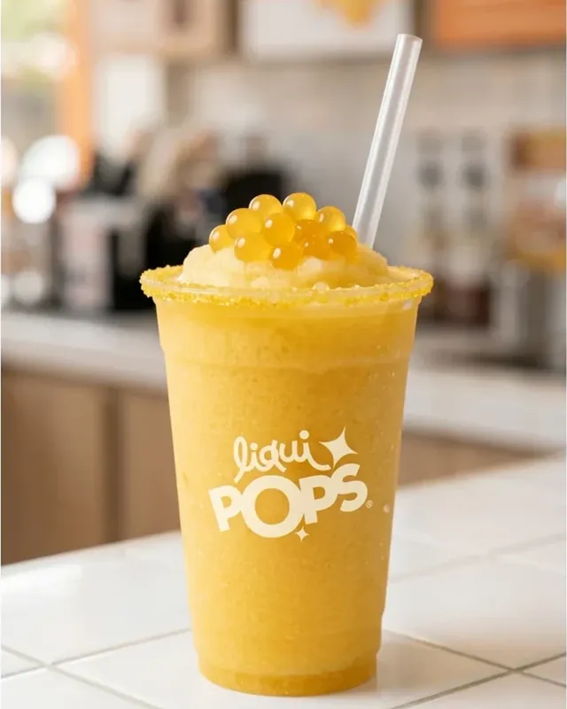 Piragua sabor maracuyá con perlas explosivas LiquiPops
